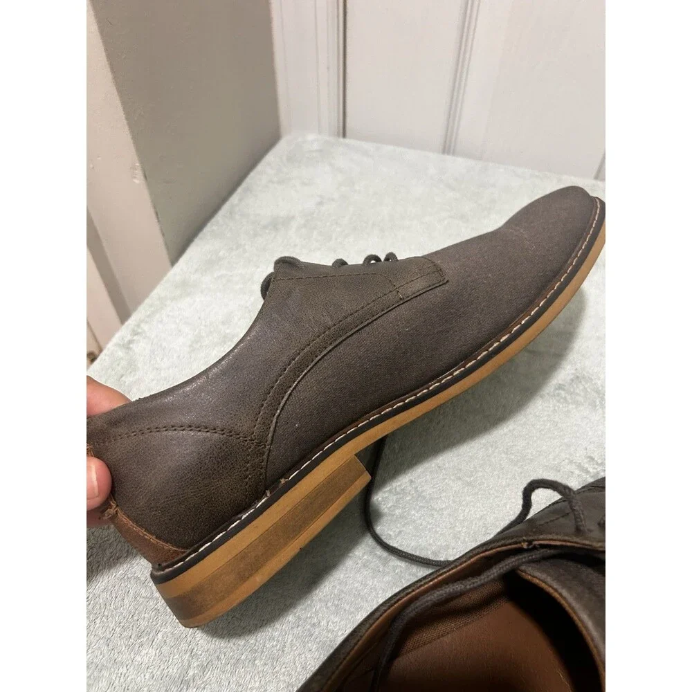 George Men’s Brown Oxford Dress Shoes Lace Up Size 13 Memory Foam Casual Formal